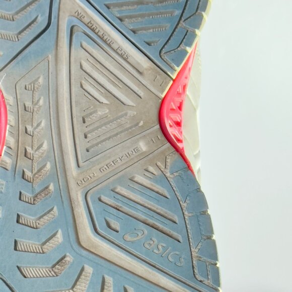 ASICS Women's Gel Resolution 7 Tennis Shoes Beige/Pink Non-Marking Sole Size 8 - Picture 9 of 11